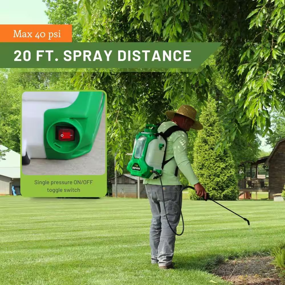 Zephyr Battery Powered Backpack Sprayer (4 Gal.)