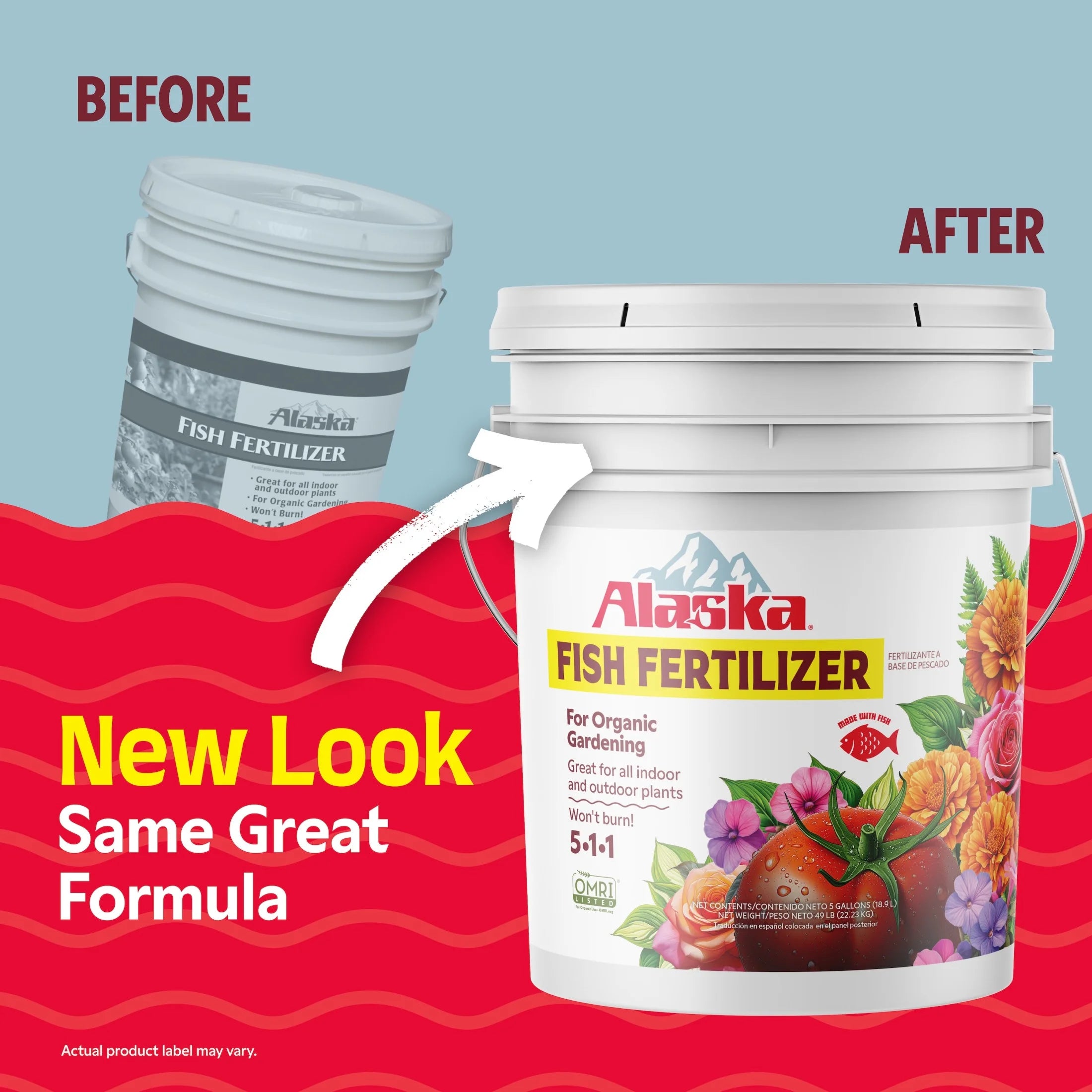 Fish Emulsion Fertilizer 5-1-1, 5-Gallon