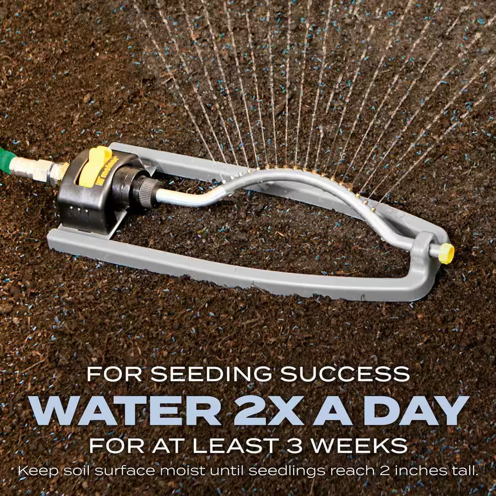 Turf Builder 5.6 Lbs. Grass Seed Sun & Shade Mix with Fertilizer and Soil Improver Thrives in a Variety of Conditions