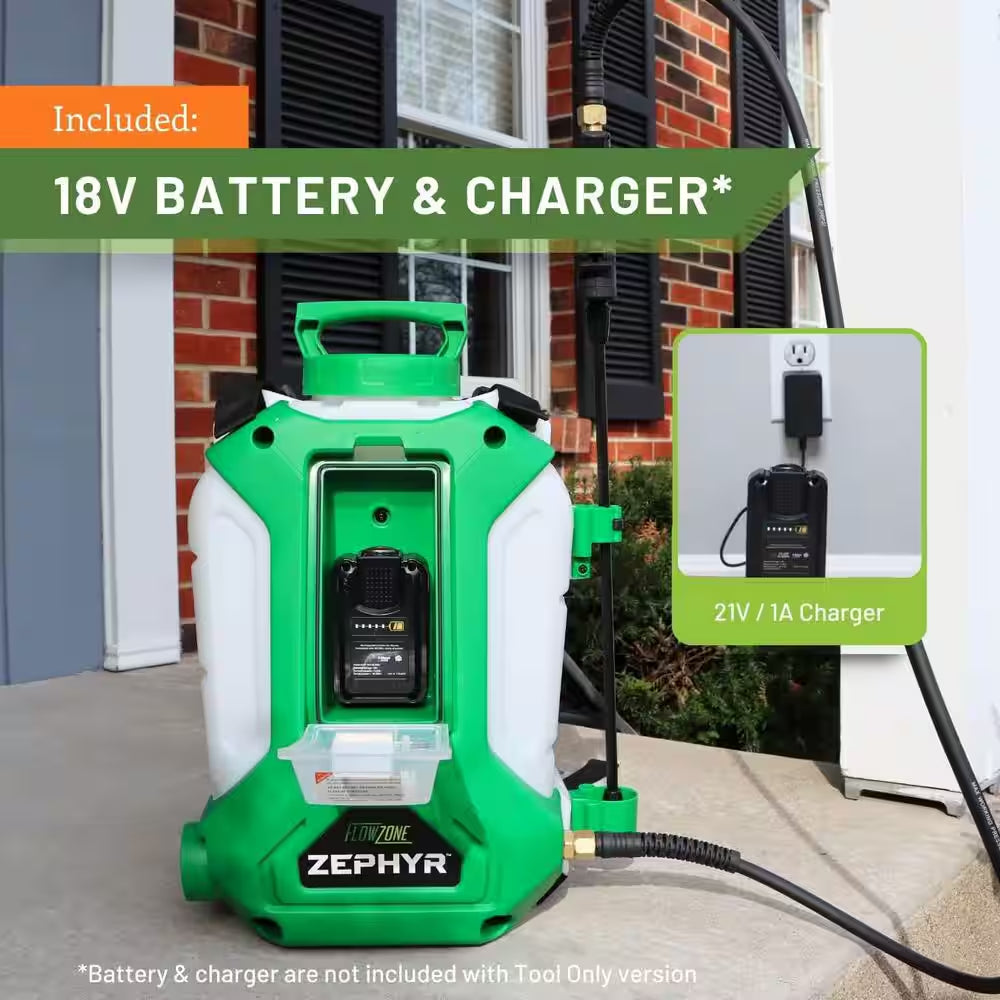 Zephyr Battery Powered Backpack Sprayer (4 Gal.)