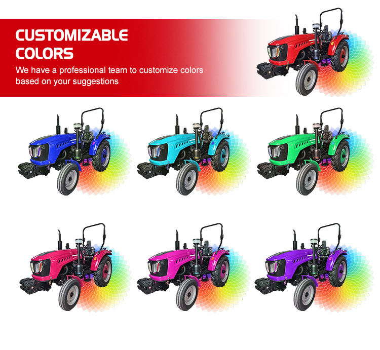 Tracteur Agricole 4x4 40 HP–50 HP Multifonction – Puissant et Polyvalent pour Jardin & Ferme