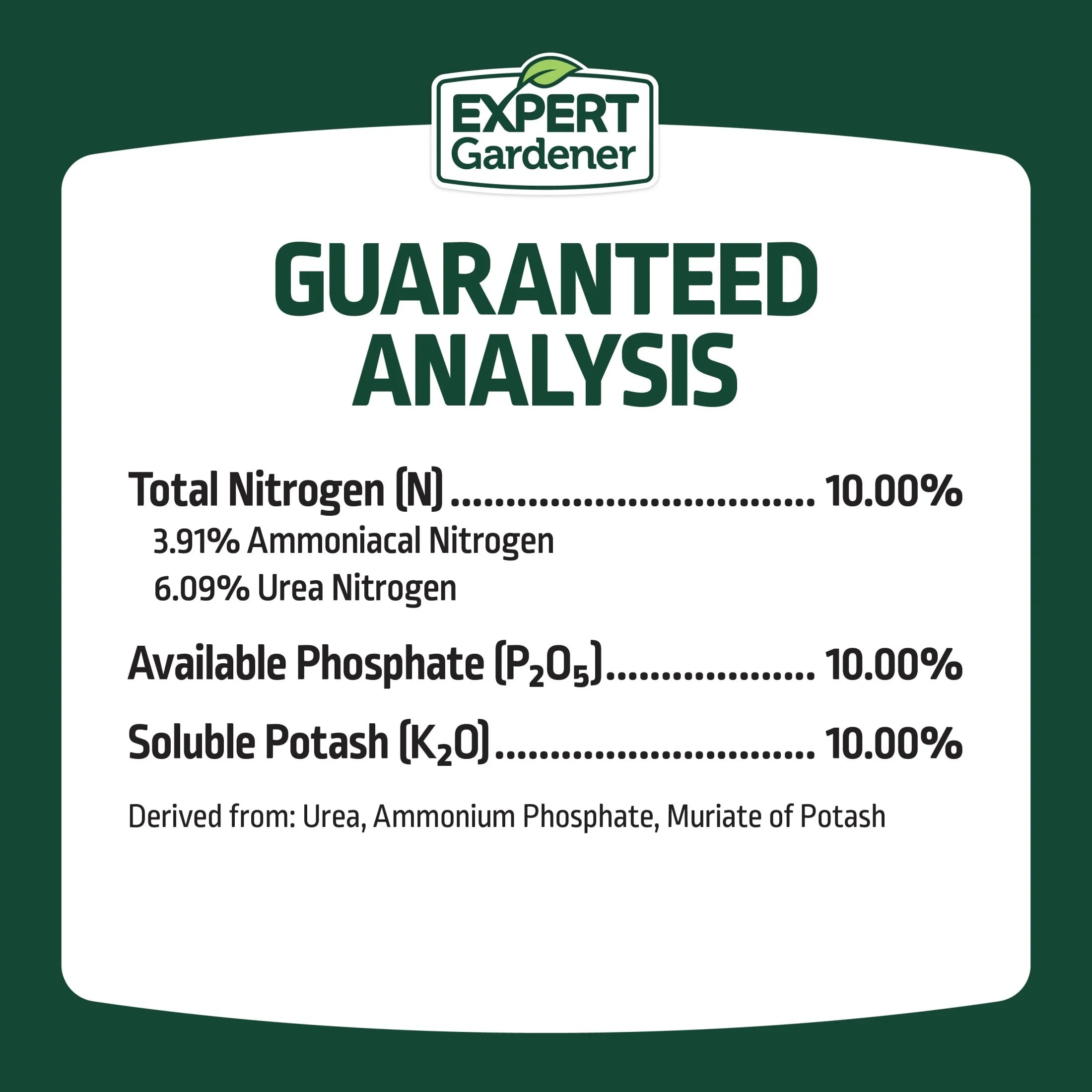 All Purpose Plant Fertilizer, 10-10-10 Fertilizer, 10 Lb.