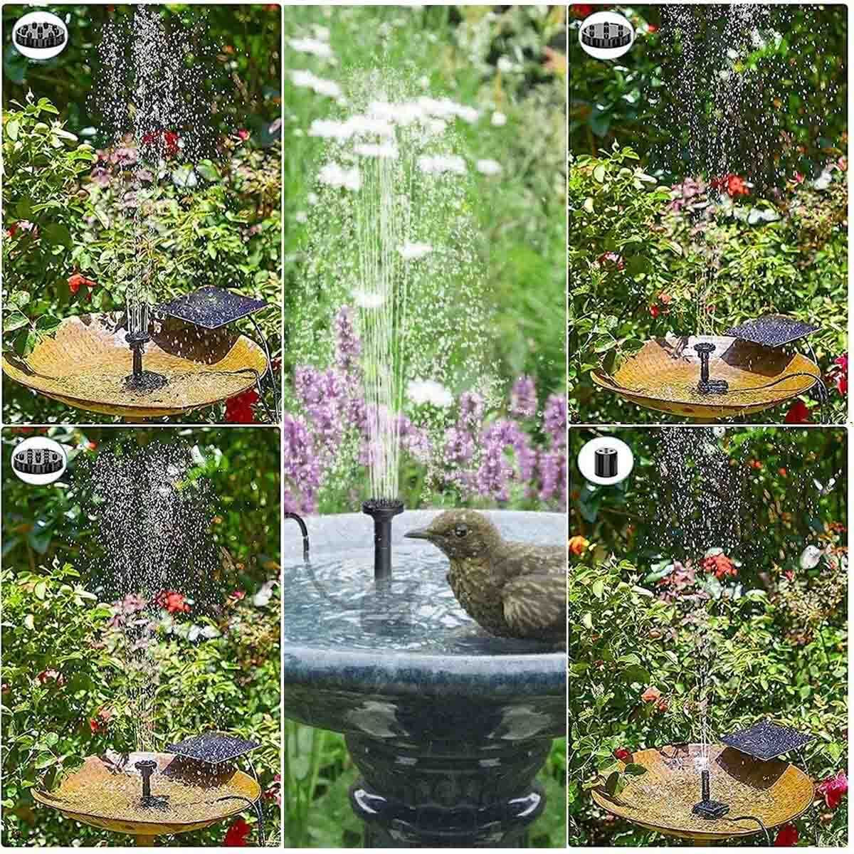 Solar Water Fountain Pump Outdoor, Upgraded Solar Fountain Pond Pump, for Garden